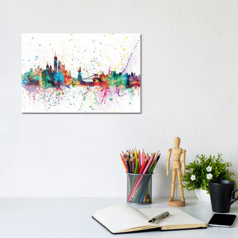 New York City, New York, USA by Michael Tompsett - Print on Canvas, Wrapped Canvas, 20.32 cm H x 30.48 cm W