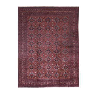 Tapis rouge noué à la main de haute qualité
