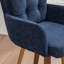 Swivel Upholstered Bar Stool with Solid Wood Frame-455983325