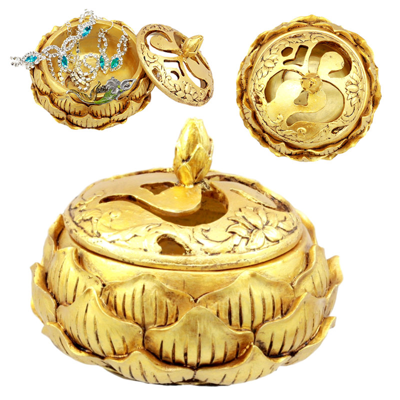 Boîte à bijoux bouddha padma lotus