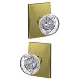 Hobson Non-Turning Glass Knob with Century Trim