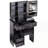 29.2" Small Space Left Drawer Desktop Vanity Table and Cushioned Stool-488028