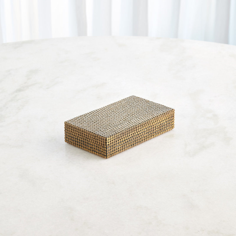 Handmade Decorative Box, 2" H x 9" W x 5.25" D