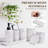 6-piece Marble White Bathroom Accessories Set