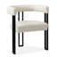 Ensemble de chaises de salle à manger 18 po en tweed rembourré (ensemble de 8)-132042886