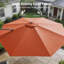 Parasol en porte-à-faux à DEL 11 pi - Confort extérieur amélioré avec rotation à 360 ° et angles réglables-1798812661