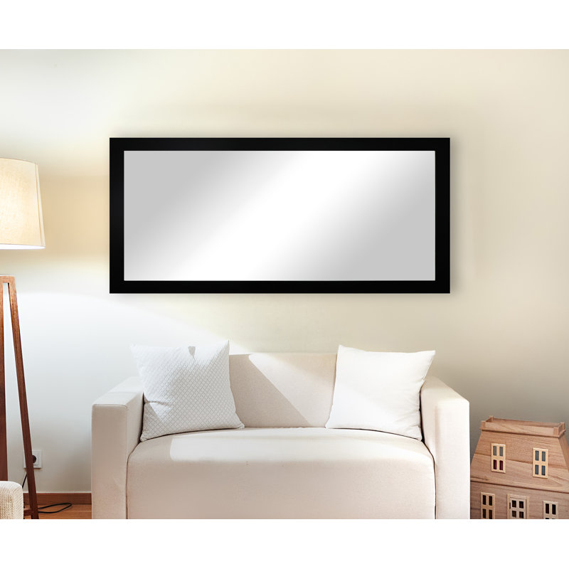 Gollu Engineered Wood Mirror, Black , 71" x 32"