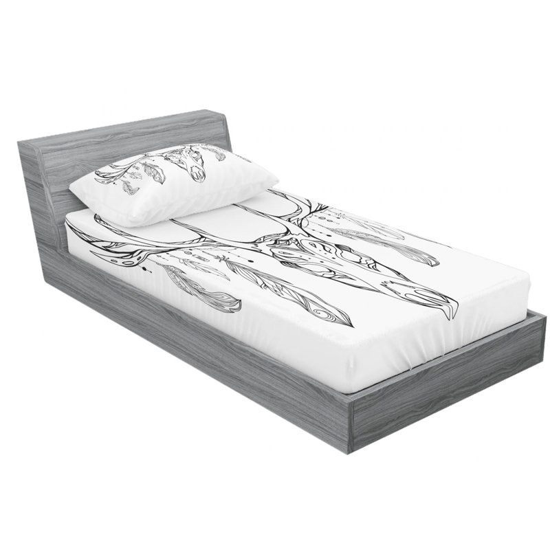 Microfiber Sheet Set, Twin Sheet Set with Fitted Sheet