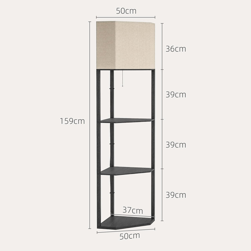 Roxan 159cm Novelty Floor Lamp, Black