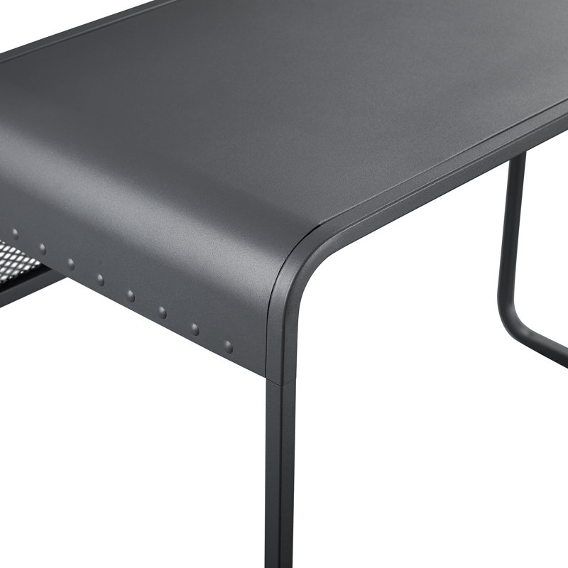 Summertown Writing Desk, Gunmetal Grey