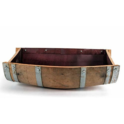 Wood Barrel Planter