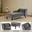 Chaise longue rembourrée en velours Barbanell-1571551178