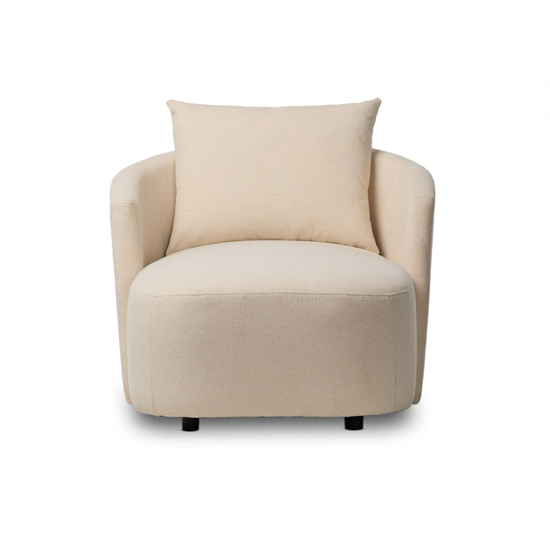 Farrah Chaise Lounge, Crypton Wayfarer Snow Polyester