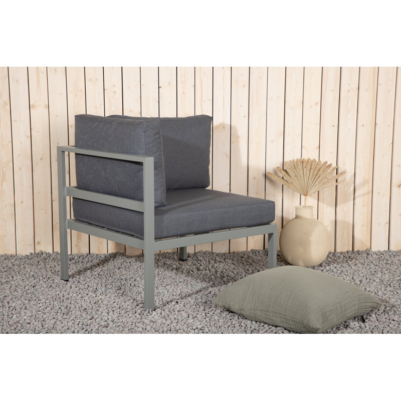 Fayas Outdoor Lounge Chair, Grey