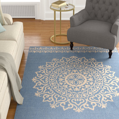 Burnell 100 Performance Oriental Indoor/Outdoor Area Rug