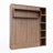 Easy-Lift Murphy Wall Bed with Bookshelf-2075734199-2067747455