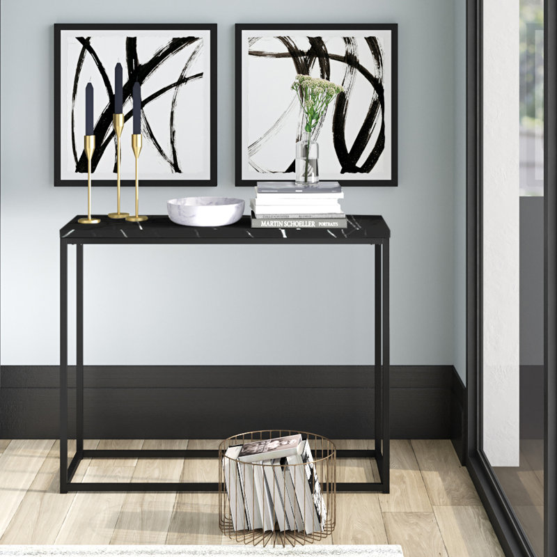 Console de 39,4 po Alazae, Noir