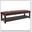 Banc capitonné rembourré avec rembourrage en éponge pour plus de confort et de durabilité, parfait pour la chambre à coucher et l'entrée