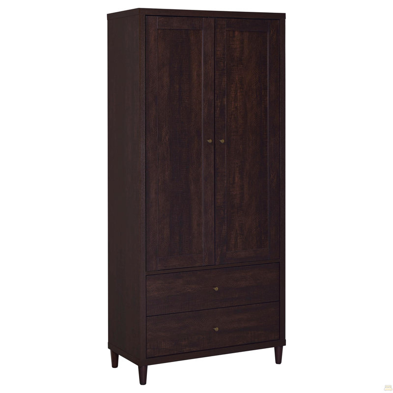 Armoire d'appoint haute 2 tiroirs avec 2 portes