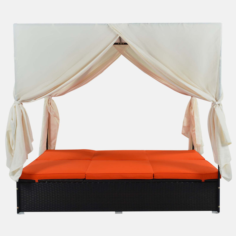 Almontiser Upholstered Daybed, Orange