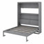 Lit escamotable polyvalent avec tablettes de rangement-336090375