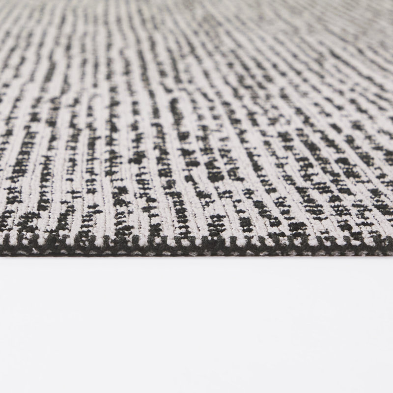 Tapis tissé texturé gris Milne, 7 pi 10 po x 10 pi
