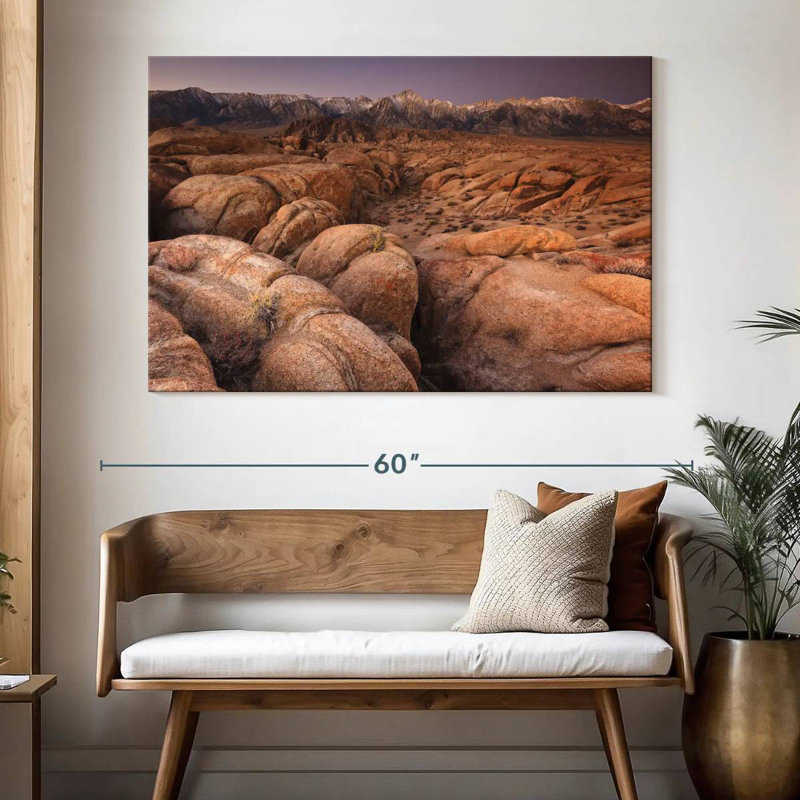Alabama Hills Rocks, H 34 po x l 51 po