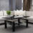 Nansi Glass Coffee Table, Living Room Table and Center table with 2-Tier Storage Shelves, Modern Design with Metal Legs-668251733-609384737