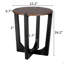 Table d'appoint en bois d'acacia massif