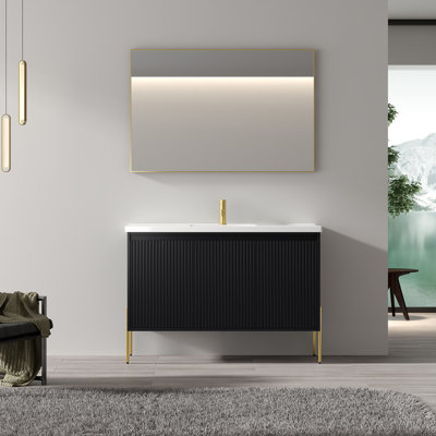 Laurn 48" Single Bathroom Vanity with Ceramic Top