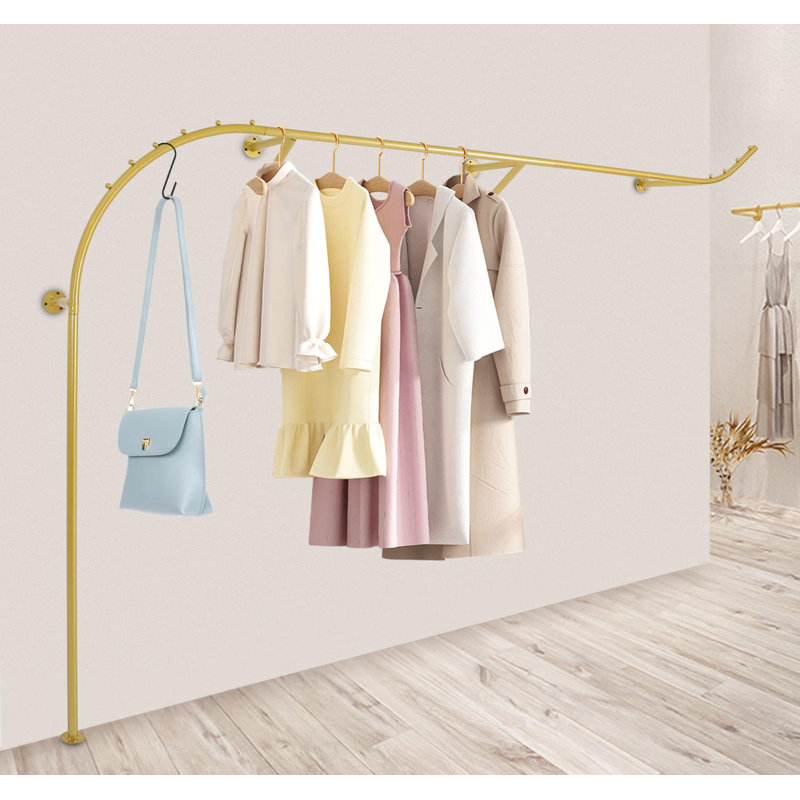 Wall-Mounted Clothes Rack Garment Rack
