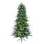 Arbre de Noël 6 pi en PE et PVC avec 300 lumières changeantes