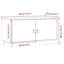 TV Cabinet 80x34x40 cm Solid Wood Pine-661613282