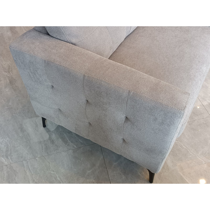 2 Seater Cotton Blend Loveseat, 1