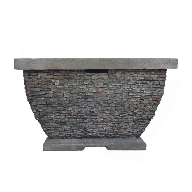 Light-Weight Concrete Wood Burning Square Fire Pit