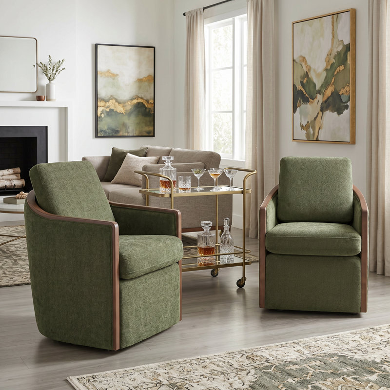 Chaise pivotante Farmhouse, Vert