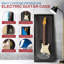 Vitrine pour guitare électrique PENNZONI, fabriquée à partir d'un cadre en bois franc et d'acrylique transparent-115730247