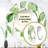Seain Green Leaves Scenery Minimalism III - Leaves Unique Wall Mirror, Traditional Round Mirror, Printed Metal Art-1967628703
