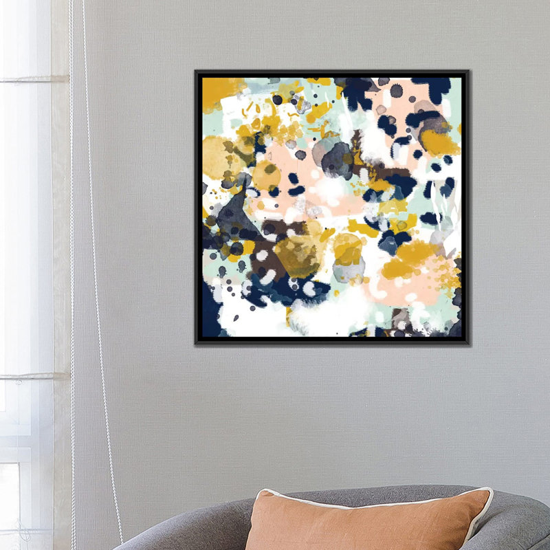 « sloane », reproduction d’art sur toile, H 37 po x l 37 po x P 1,5 po, Toile avec cadre noir