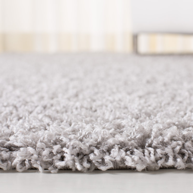 Aube Sga-Athens Shag Performance Solid Color Rug, Rectangle 6' x 9'