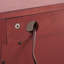 Armoire décorative avec 2 portes en verre trempé et tablettes réglables-434805202