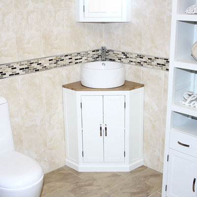 Ananya 550mm Single Bathroom Vanity with Vessel Ceramic Basin