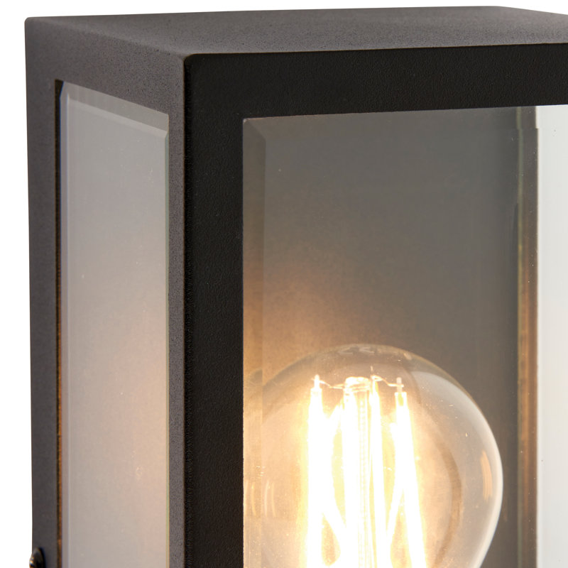 Hudnall 23.5cm H Outdoor Flush Mount, Matte Black