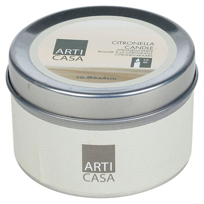 Citronella Scented Tealight Candle with Metal Holder, 2