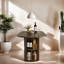 63" - 94.5"Extendable Dining Table with Fluted Storage Base and Velvet Upholstered Chairs-16680656-16680658-16680671