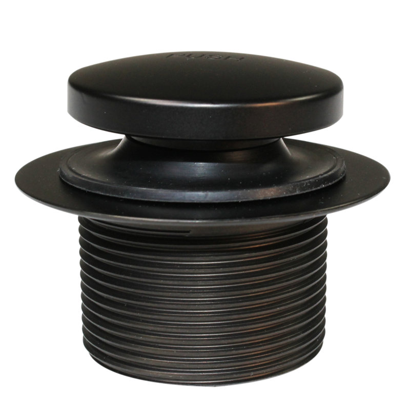 Drain de baignoire avec trop-plein Toe Touch, Bronze huilé