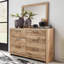 Commode double 6 tiroirs avec miroir Homeira