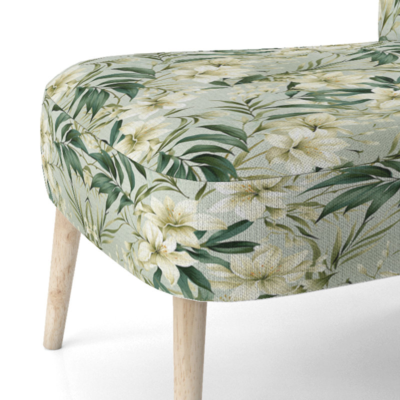 Chaise d'appoint rembourrée en bambou Bamboo Whispers