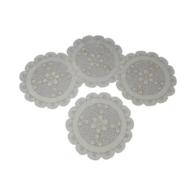 Powhatan Polyester Embroidered Round Placemat