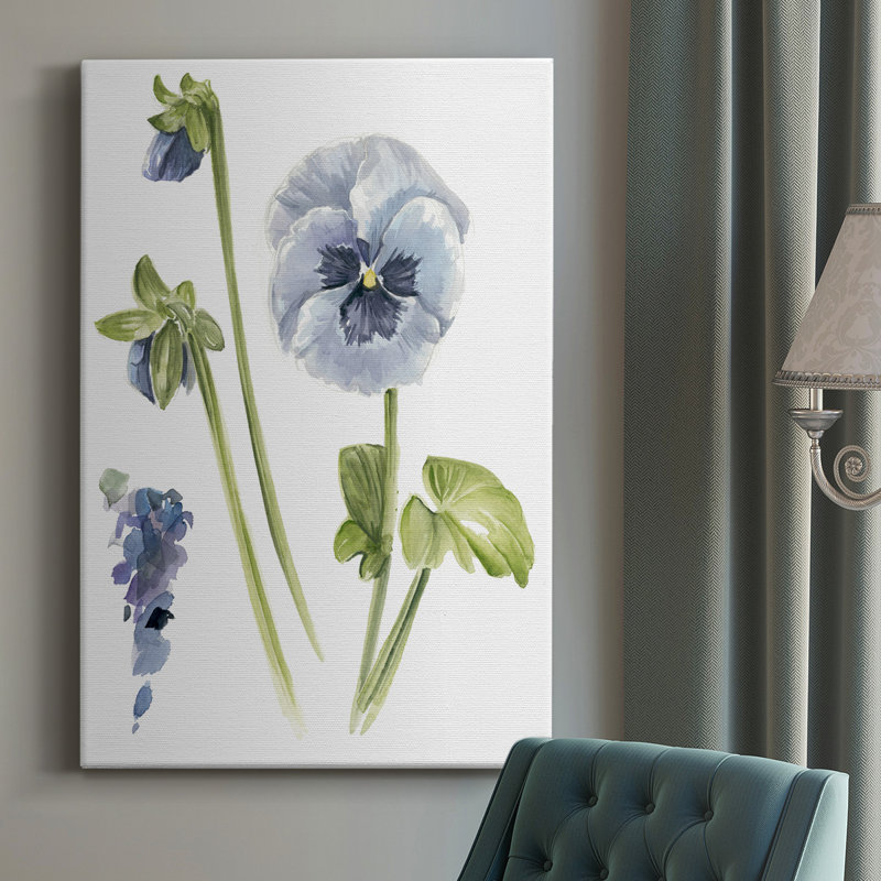 " Pansy Study I ", 60" H x 40" W x 1" D